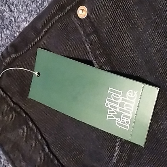 Wild Fable Distressed Women's black shorts size 16 low rise shorts - Picture 6 of 8